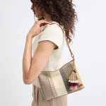 Sakroots Lumi Crossbody - Straw - Tobacco Batik Woven