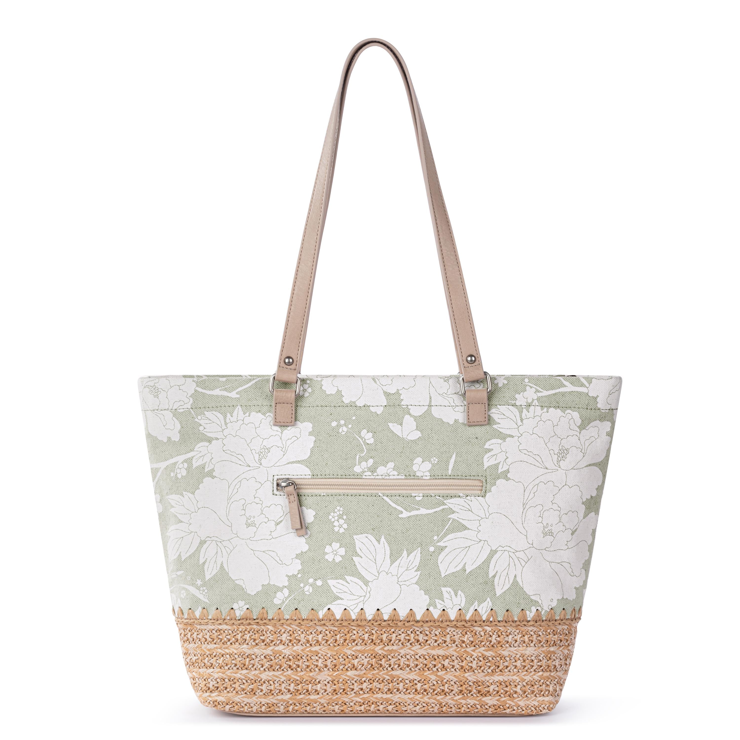 Sakroots Banyan Shoulder Tote - Canvas - Natural Wild Fleur