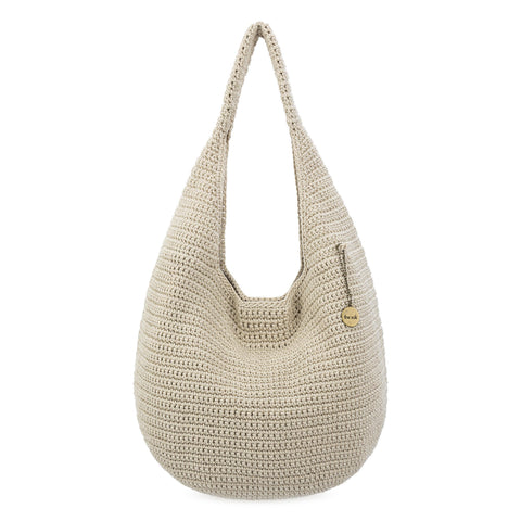 The Sak 120 Shortie Hobo - Hand Crochet - Ecru