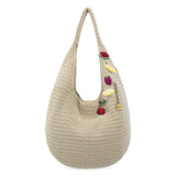 The Sak 120 Shortie Hobo - Hand Crochet - Ecru