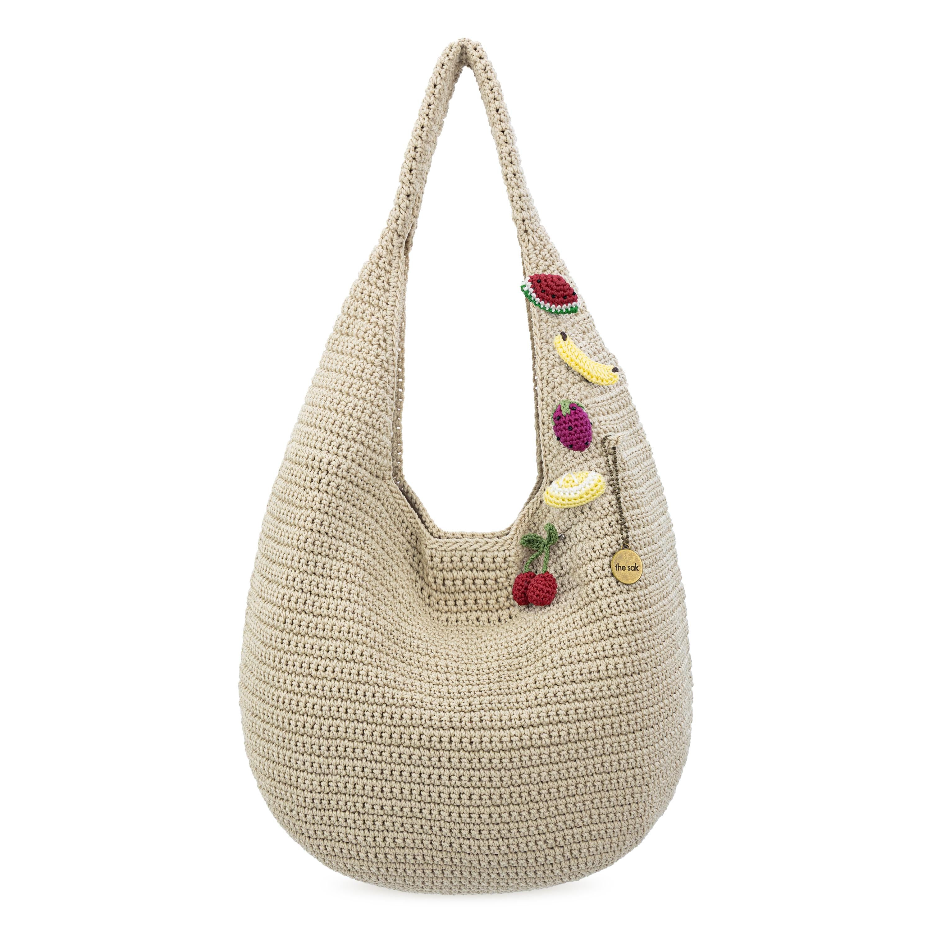 The Sak 120 Shortie Hobo - Hand Crochet - Ecru