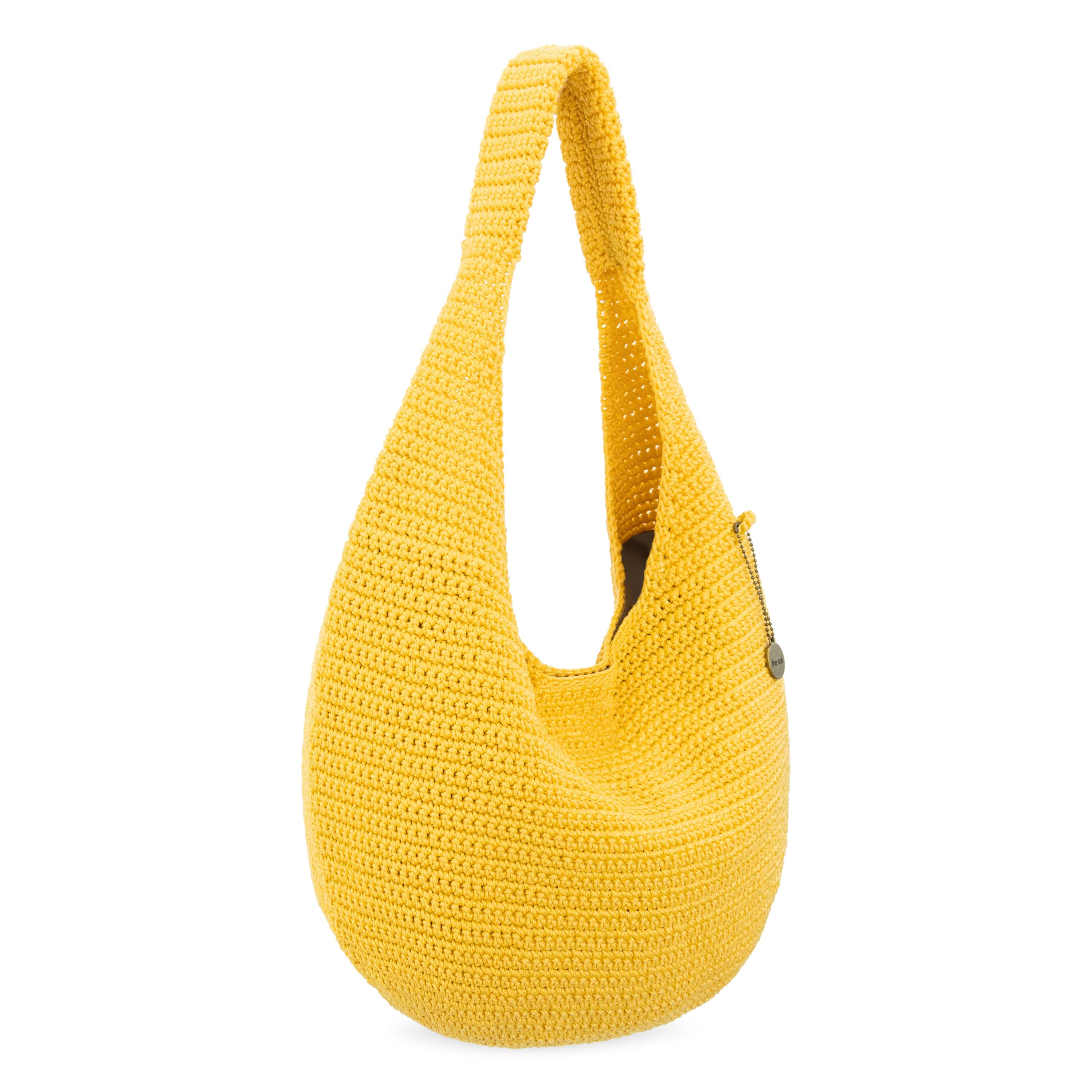 The Sak 120 Shortie Hobo - Hand Crochet - Lemon Drop