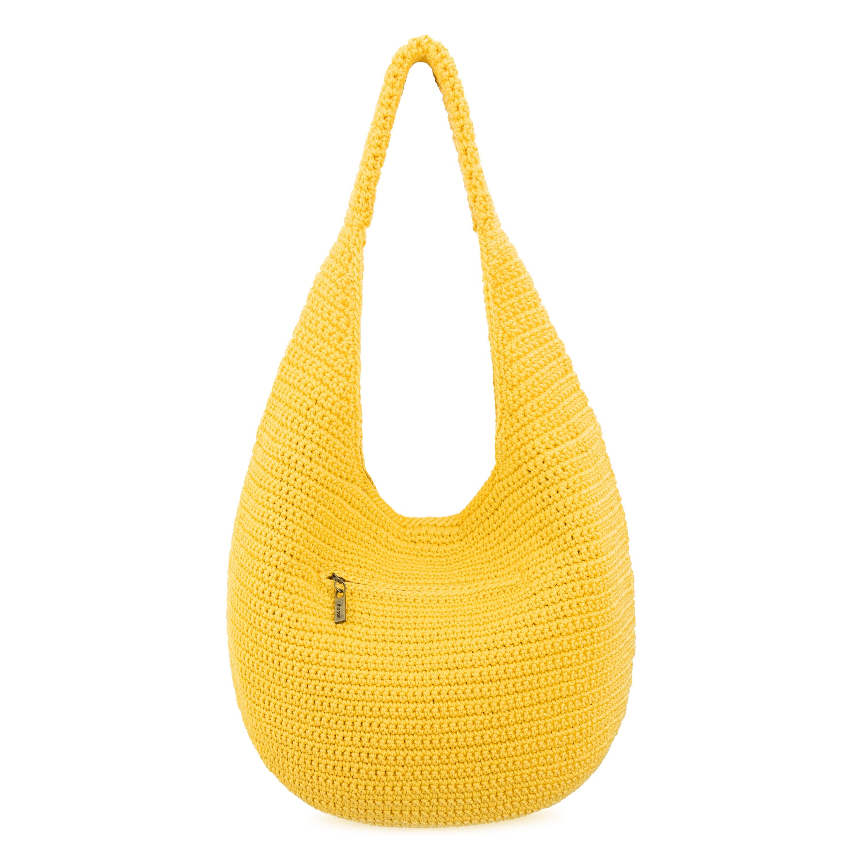 The Sak 120 Shortie Hobo - Hand Crochet - Lemon Drop