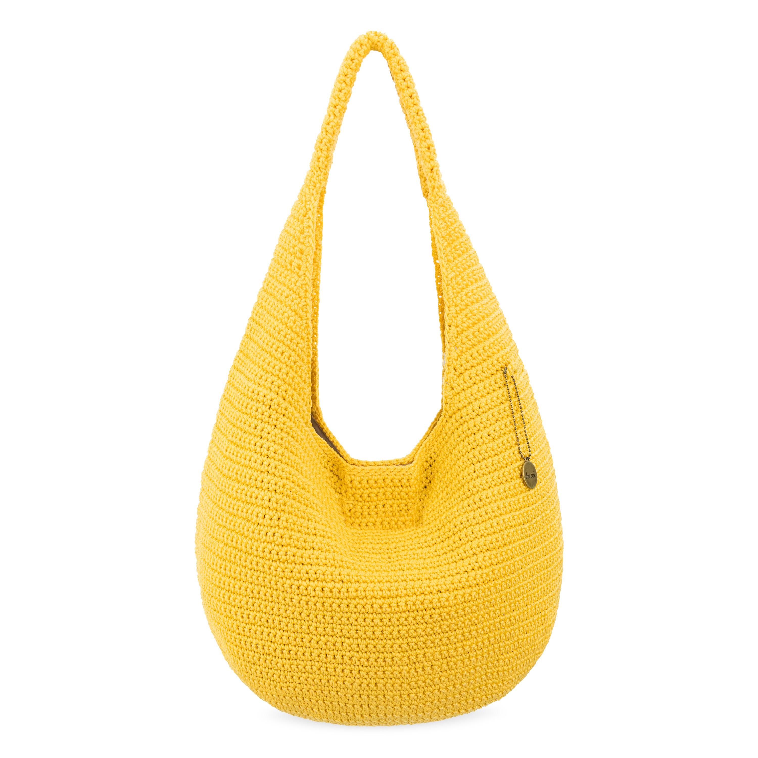 The Sak 120 Shortie Hobo - Hand Crochet - Lemon Drop