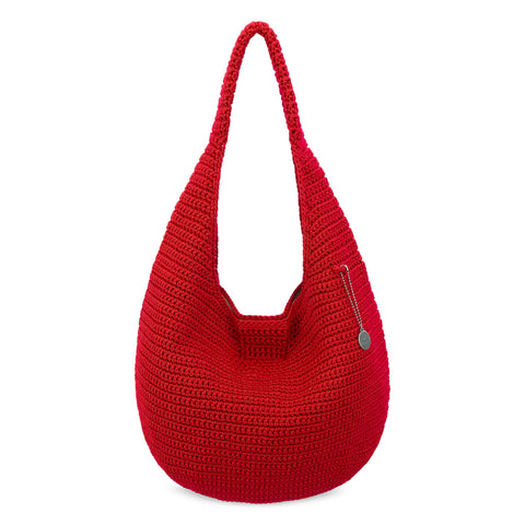 The Sak 120 Shortie Hobo - Hand Crochet - Scarlet