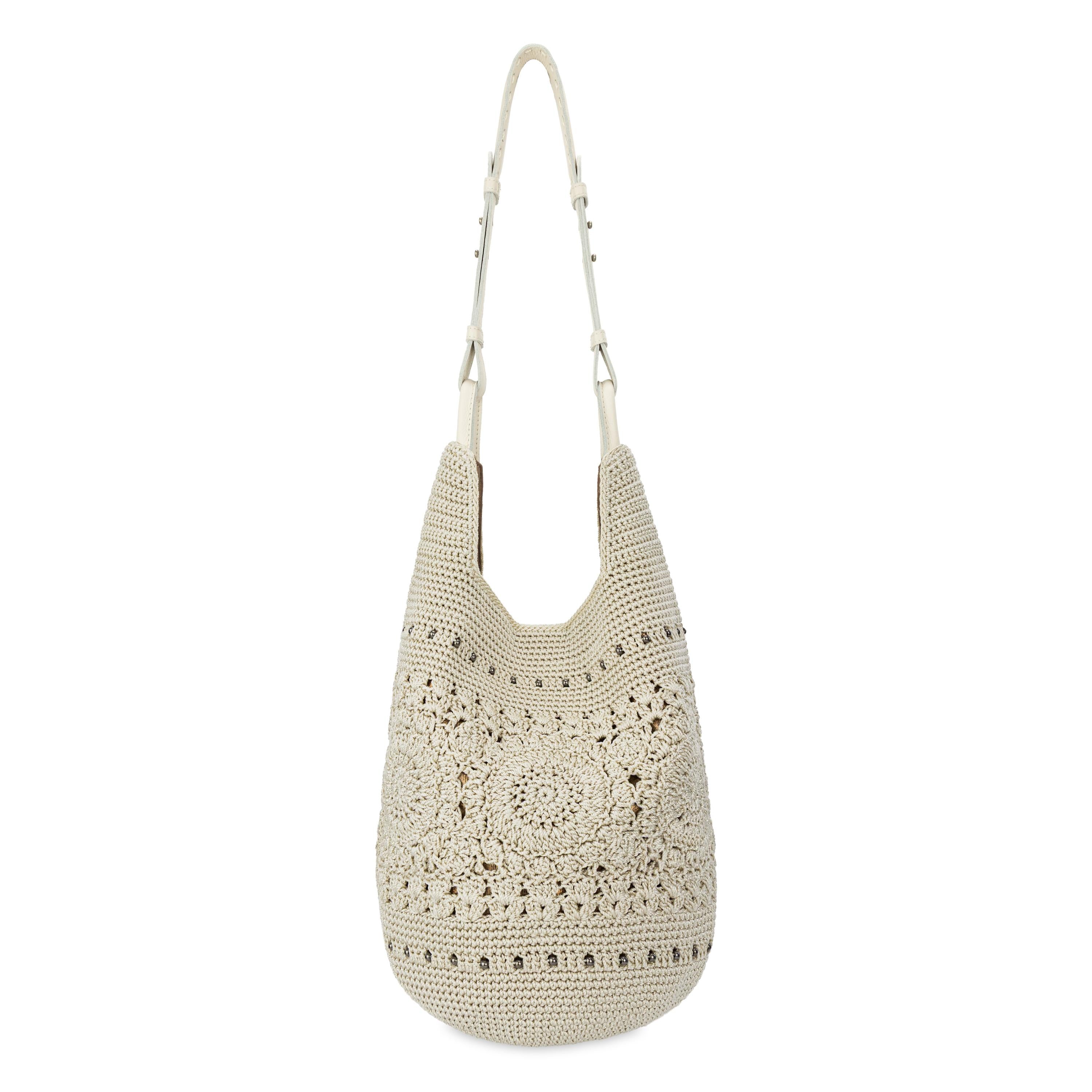 The Sak Los Feliz 120 Hobo - Hand Crochet - Natural Medallion