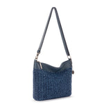 The Sak Lumi Crossbody - Hand Crochet - Denim Tonal Straw
