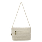 The Sak Marlow Flap Shoulder Bag - Hand Crochet - Natural Strawberries