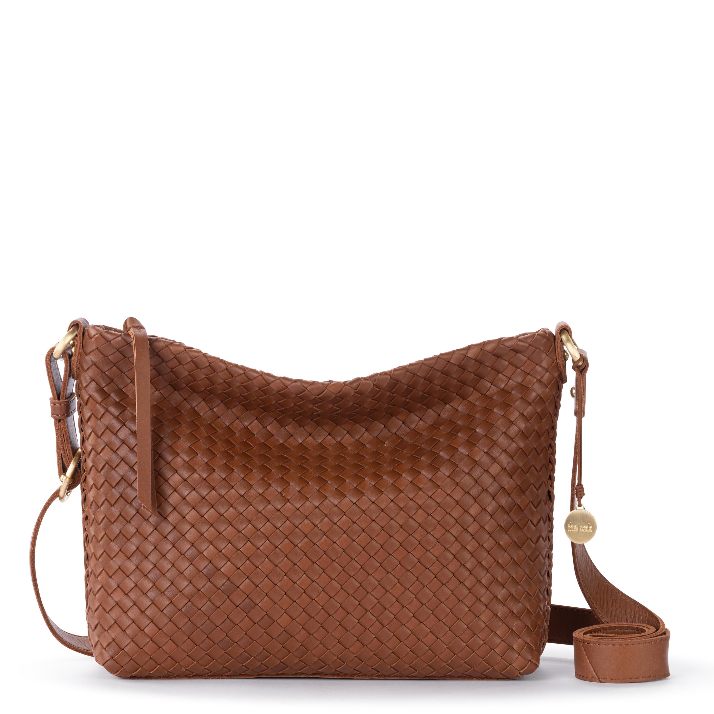 The Sak Melrose Crossbody - Leather - Cognac Woven