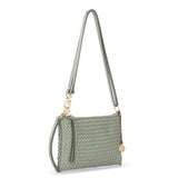 The Sak Vita Convertible Wristlet - Leather - Meadow Woven