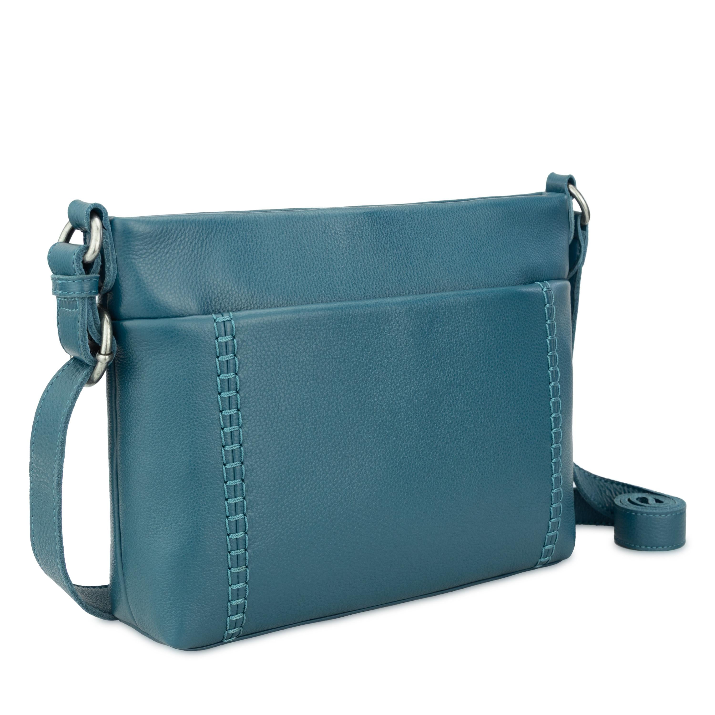 Melrose Crossbody Bag in Deep Teal Leather – The Sak