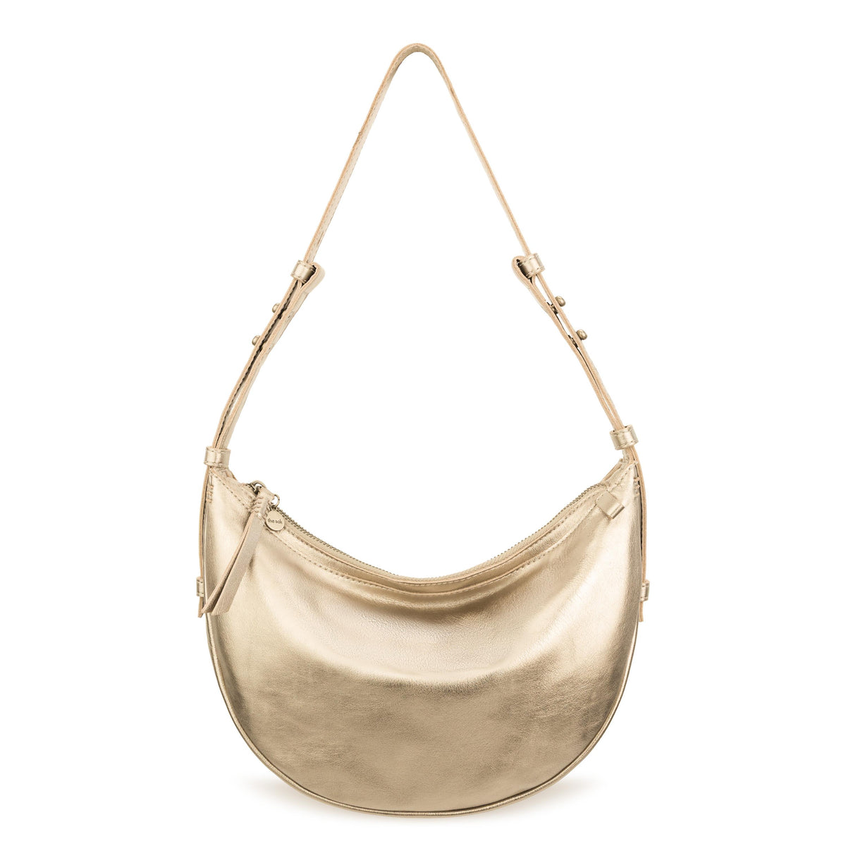 Tess Shoulder Bag in Light Gold Leather – The Sak