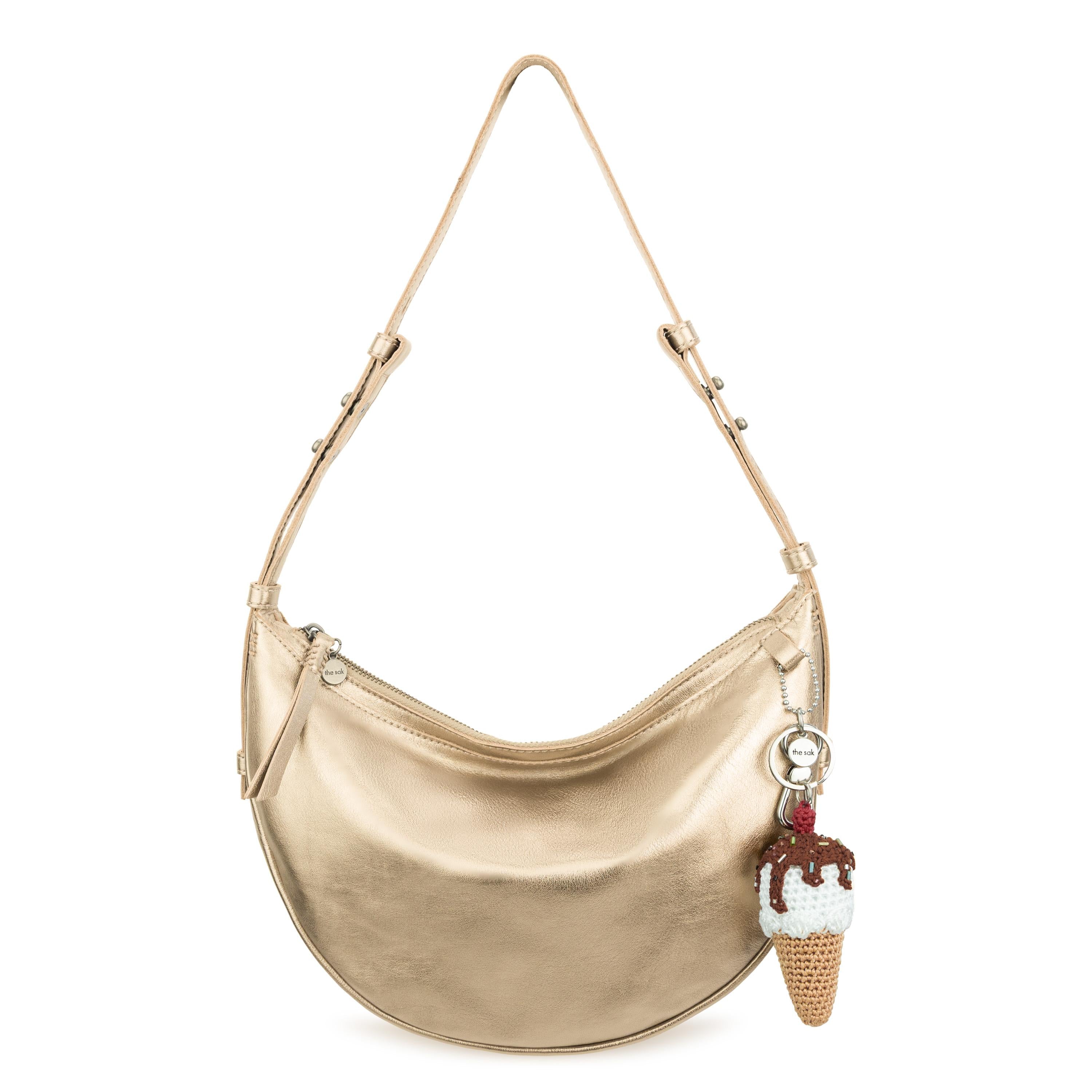 The Sak Tess Shoulder Bag - Leather - Light Gold