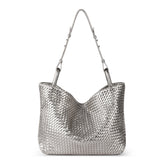 The Sak Los Feliz Medium Tote - Leather - Pyrite Woven