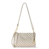 The Sak Vita Convertible Wristlet - Leather - Stone Metallic Woven