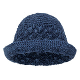 The Sak Lanie Bucket Hat - Hand Crochet - Denim Shell