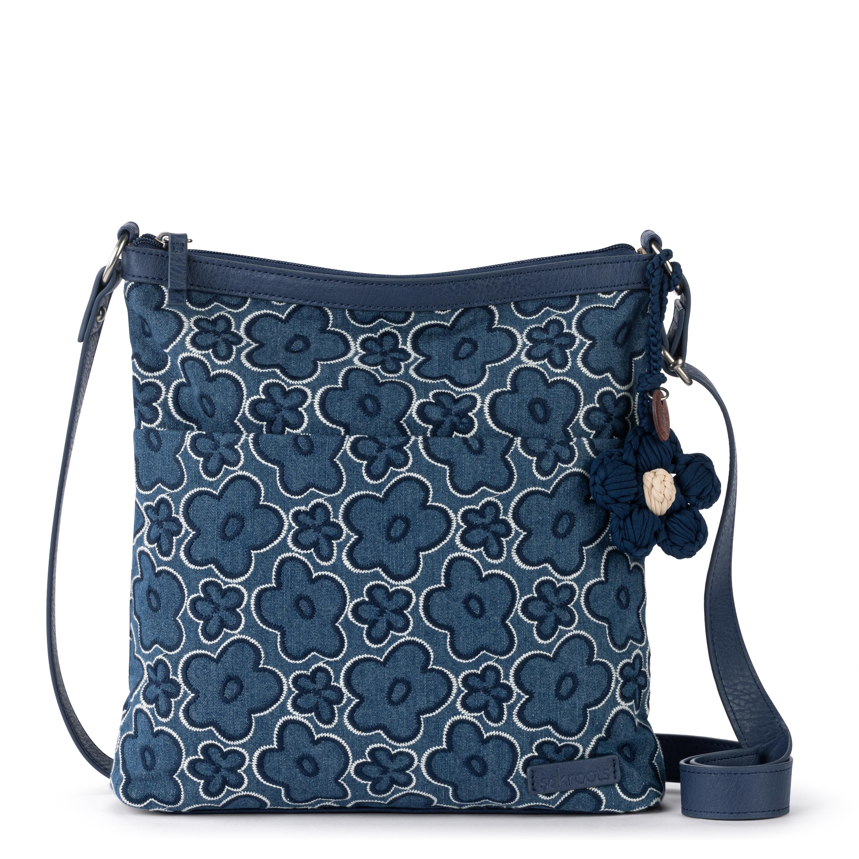 Banyan Basic Crossbody Bag in Denim Retro Flower Denim – The Sak