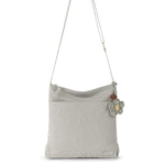 Sakroots Banyan Basic Crossbody - EcoTwill - Pebble Flower Blossom Quilted