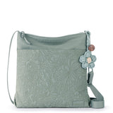 Sakroots Banyan Basic Crossbody - EcoTwill - Sage Flower Blossom Quilted