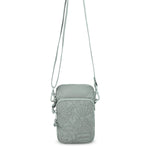 Sakroots Koa Smartphone Crossbody - EcoTwill - Sage Flower Blossom Quilted
