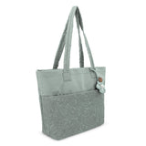 Sakroots Banyan Shoulder Tote - EcoTwill - Sage Flower Blossom Quilted