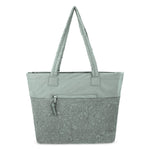 Sakroots Banyan Shoulder Tote - EcoTwill - Sage Flower Blossom Quilted