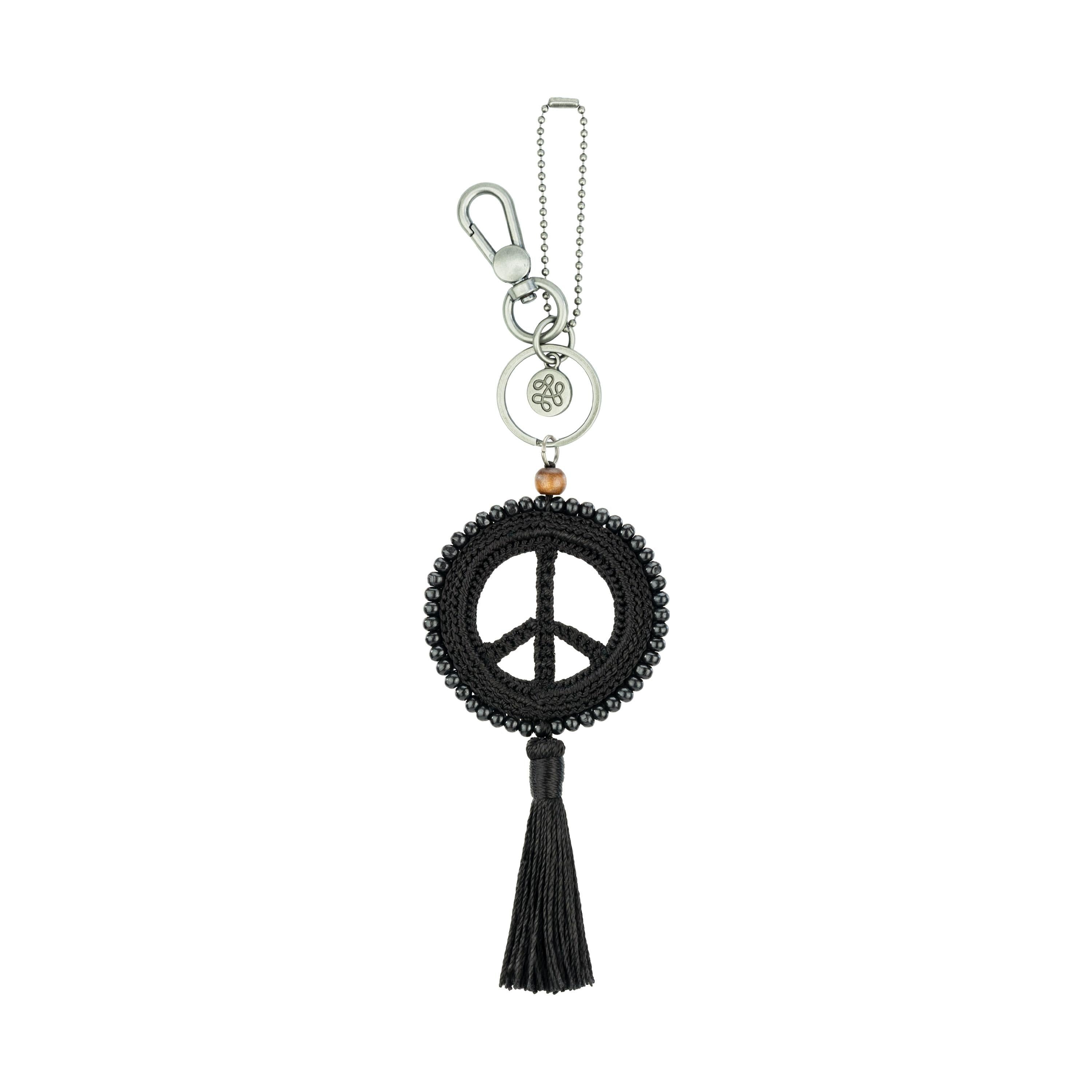 The Sak Yarnicharmz Dangle - Hand Crochet - Black Tonal