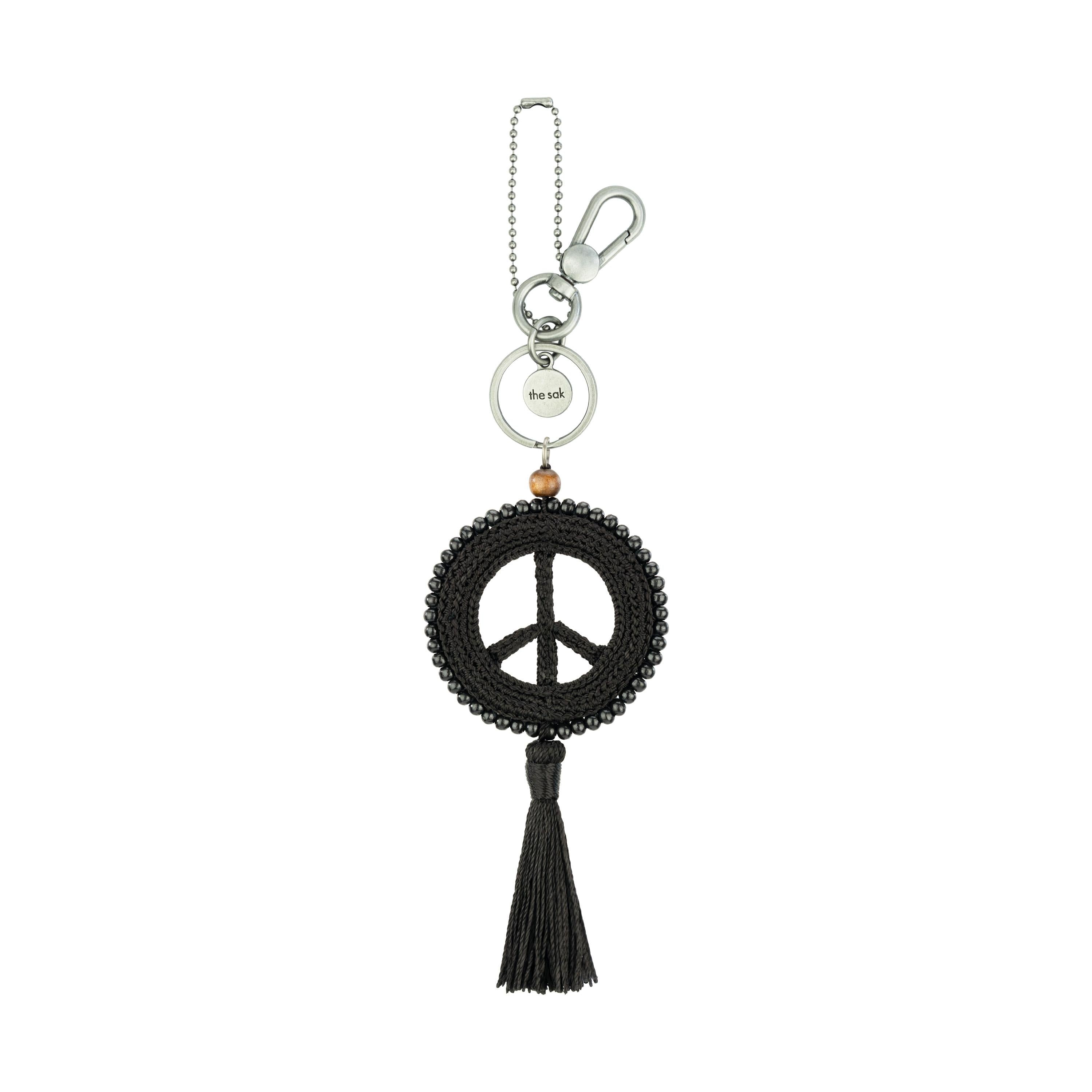 The Sak Yarnicharmz Dangle - Hand Crochet - Black Tonal