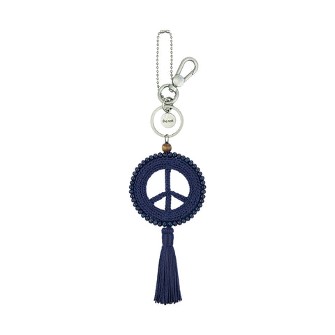 The Sak Yarnicharmz Dangle - Hand Crochet - Denim Tonal