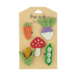 The Sak Yarnicharmz 5 Pack - Hand Crochet - Veggies