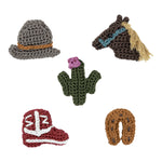 The Sak Yarnicharmz 5 Pack - Hand Crochet - Western