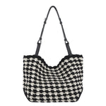 The Sak Los Feliz Medium Tote - Hand Crochet - Black Ecru Shell