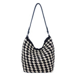 The Sak Sequoia Hobo - Hand Crochet - Black Ecru Shell