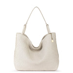 The Sak Los Feliz Large Tote - Leather - Stone Woven