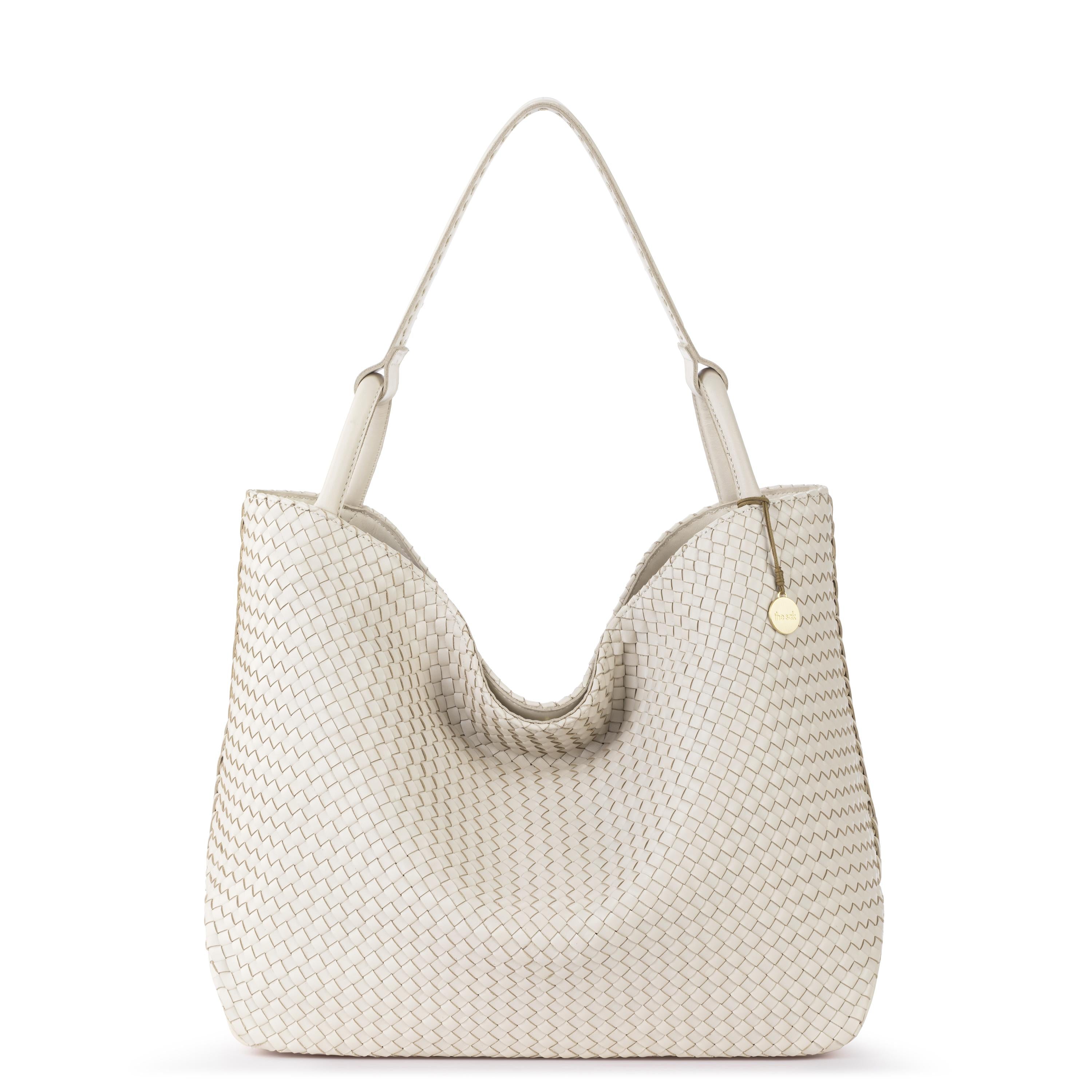 The Sak Los Feliz Large Tote - Leather - Stone Woven