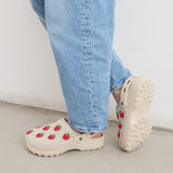 The Sak Bolo Eva Clog - Hand Crochet - Natural Strawberries