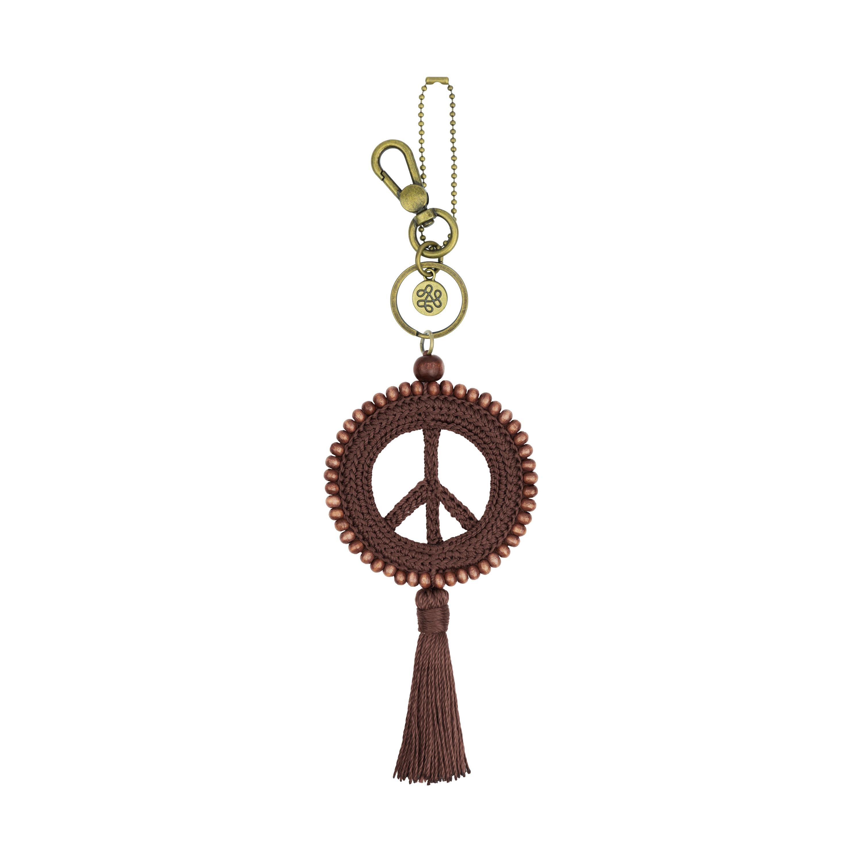 The Sak Yarnicharmz Dangle - Hand Crochet - Mahogany Peace