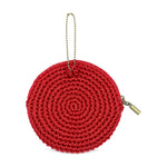 The Sak Circle Coin Pouch - Hand Crochet - Scarlet Heart