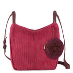 The Sak Los Feliz Crossbody - Hand Crochet - Black Cherry Static