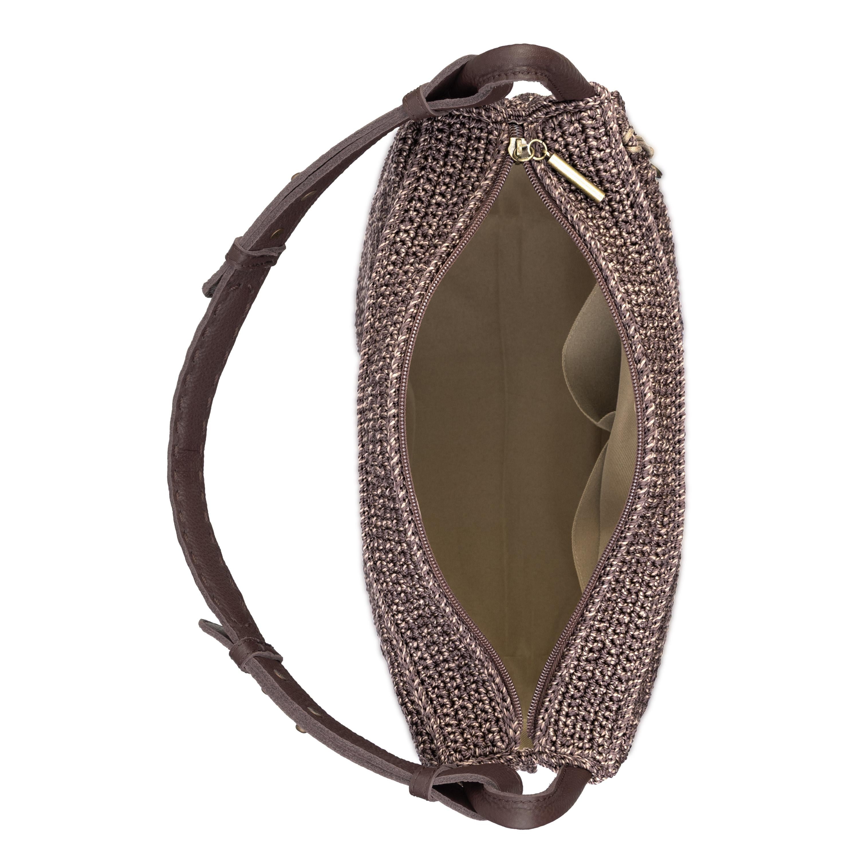 The Sak Los Feliz Hobo - Hand Crochet - Nutmeg Static