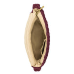 The Sak Marlow Flap Shoulder Bag - Hand Crochet - Black Cherry Shell