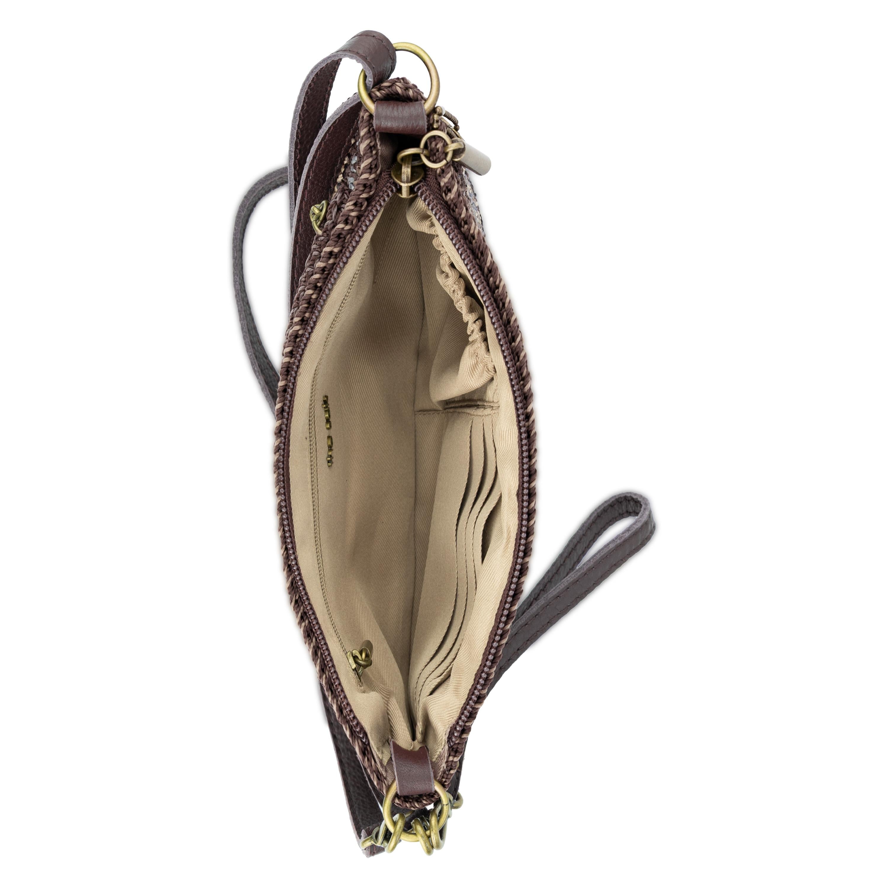 The Sak Vita Convertible Wristlet - Hand Crochet - Aspen Stripe