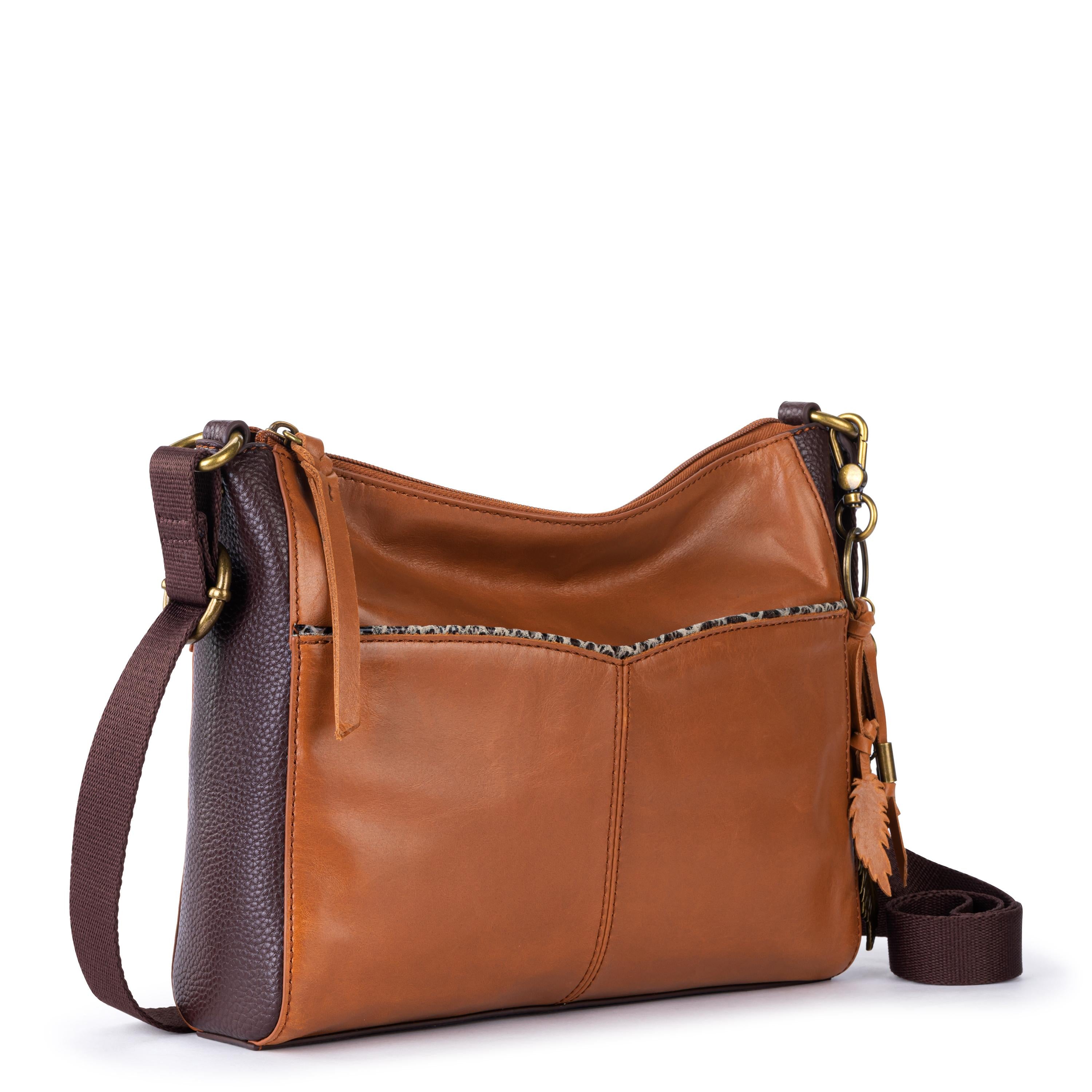The Sak Alameda Crossbody - Leather - Tobacco Snake Block