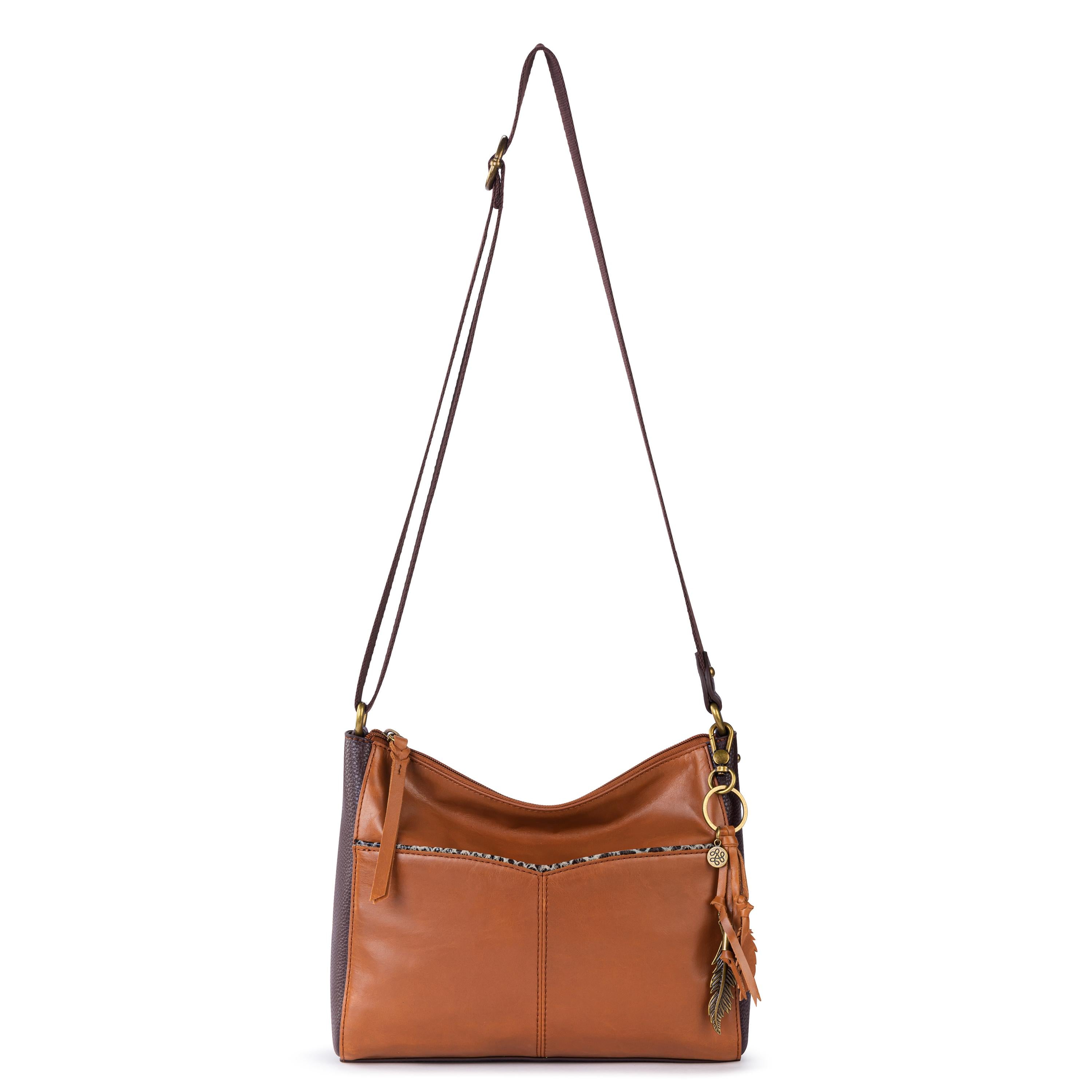 The Sak Alameda Crossbody - Leather - Tobacco Snake Block