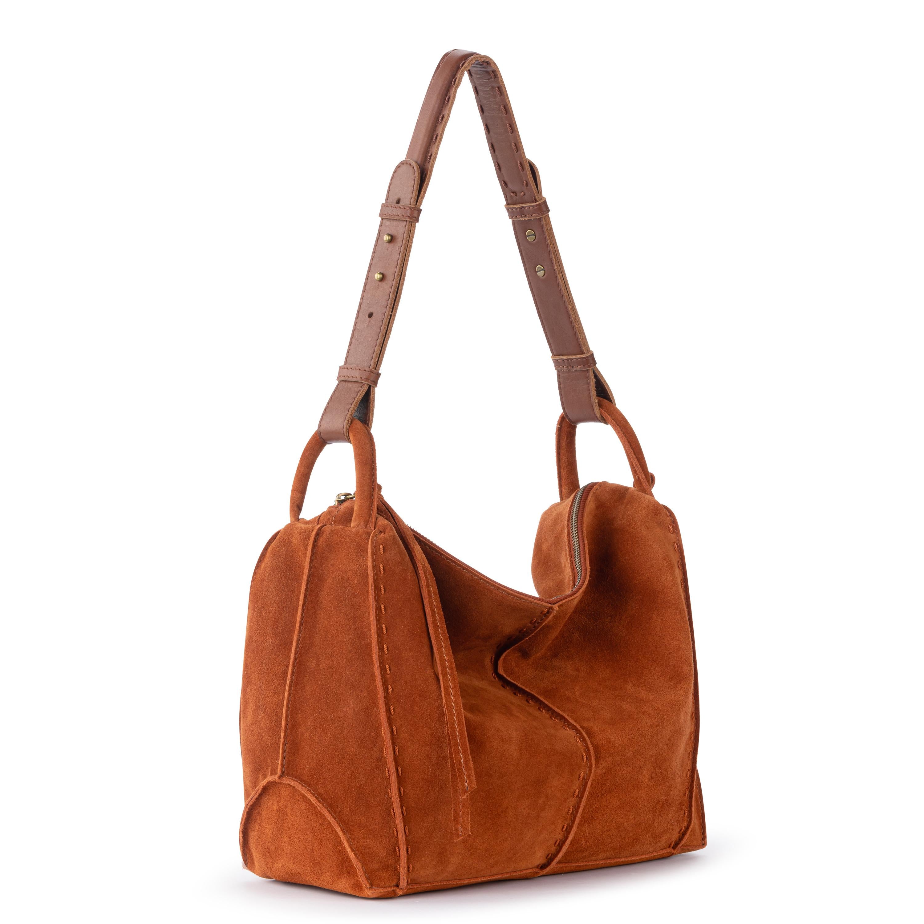 The Sak Los Feliz Hobo - Leather - Persimmon Suede