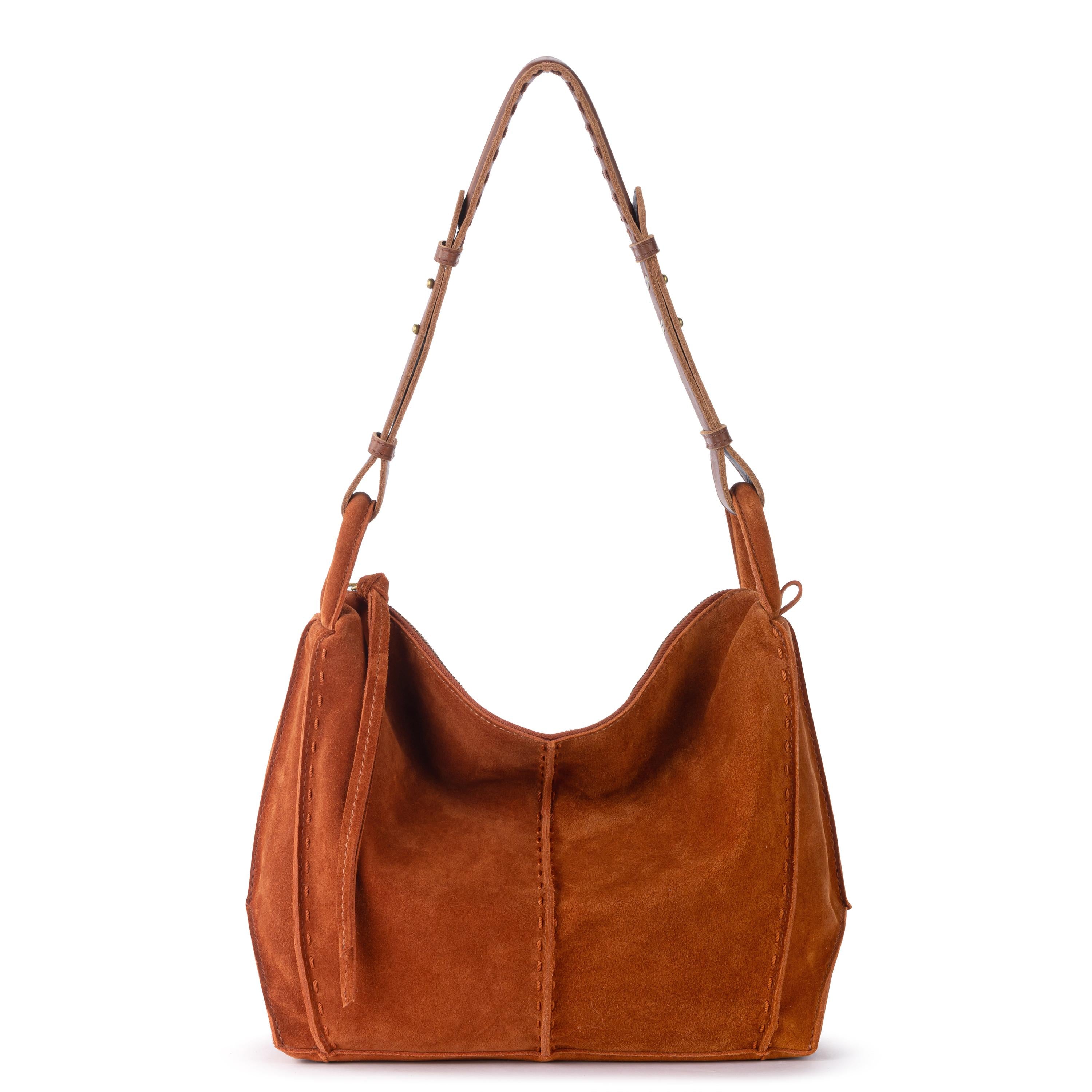 The Sak Los Feliz Hobo - Leather - Persimmon Suede