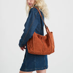 The Sak Los Feliz Medium Tote - Leather - Persimmon Suede