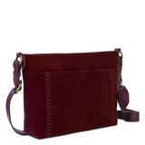 The Sak Melrose Crossbody - Leather - Black Cherry Suede Heart