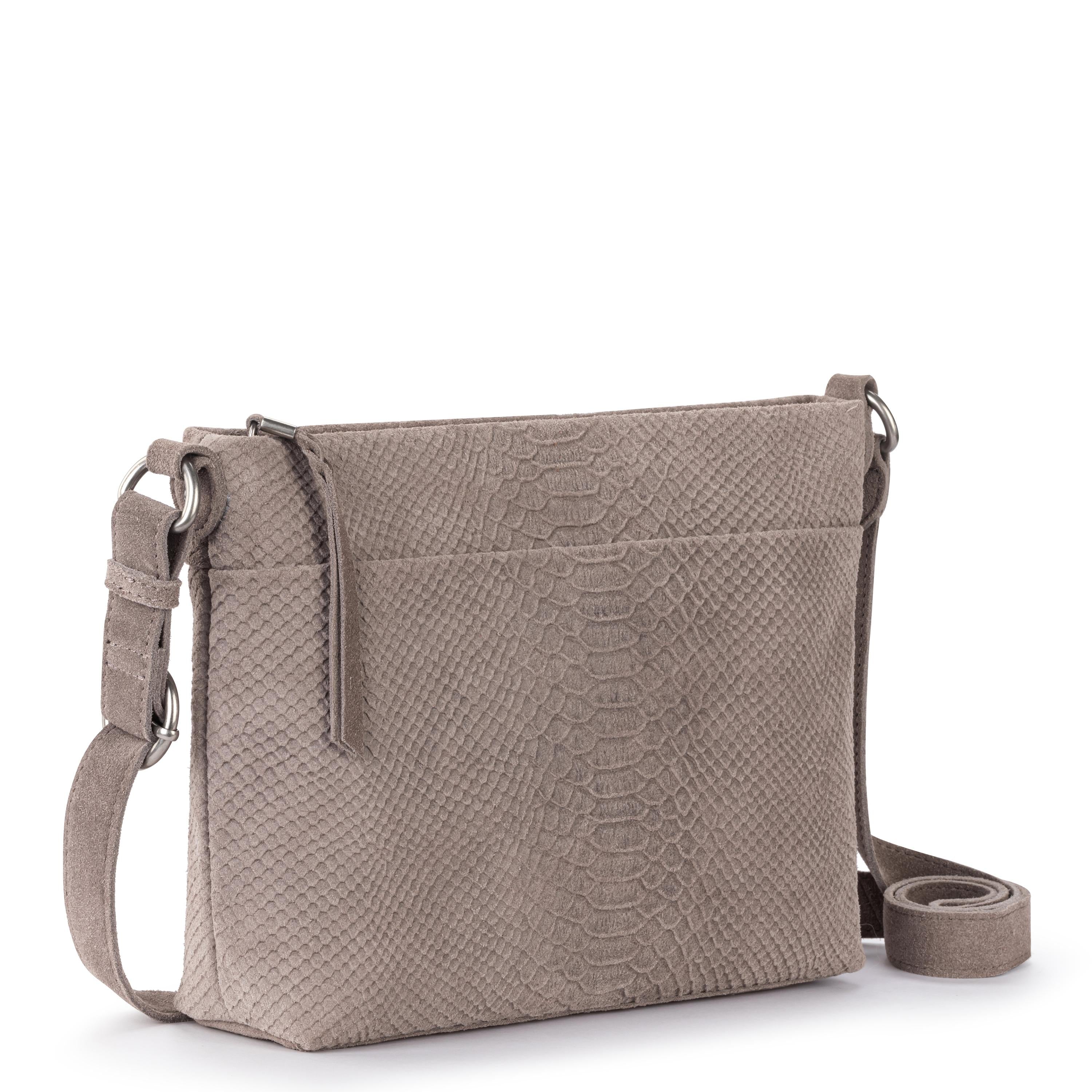 The Sak Melrose Crossbody - Leather - Mushroom Croco Suede