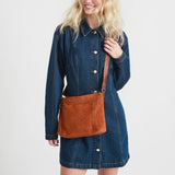 The Sak Melrose Crossbody - Leather - Persimmon Suede